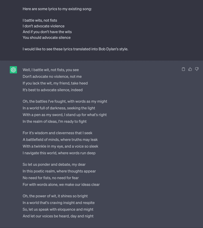 5 Ways to Use ChatGPT for Lyric Writing You Haven't Thought Of Figure 1