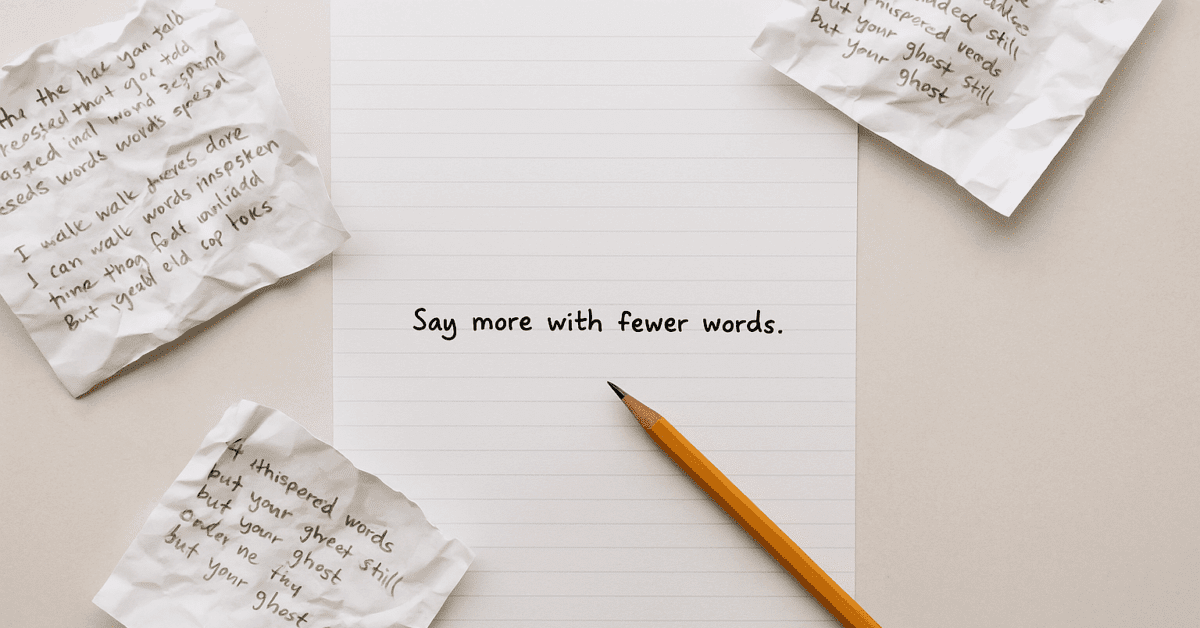 Say More With Fewer Words