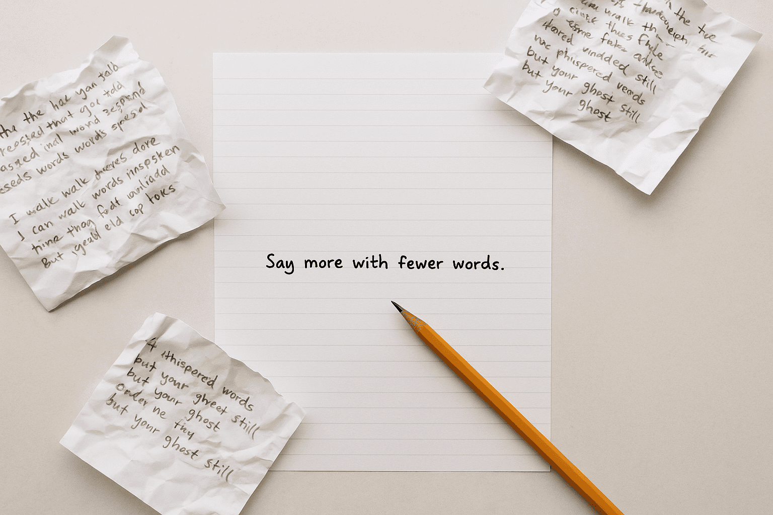 Say More With Fewer Words