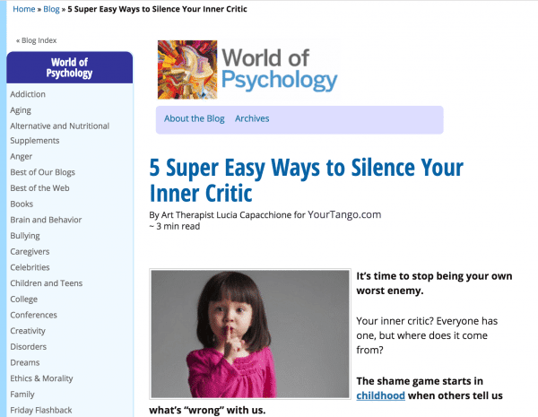 5 Super Easy Ways to Silence Your Inner Critic