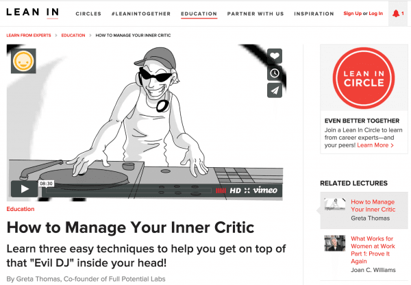 How to Manage Your Inner Critic