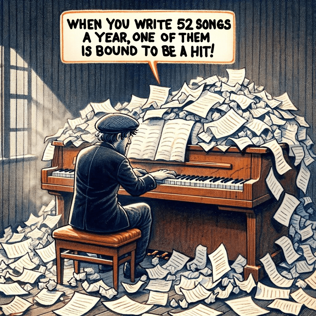 When you write 52 songs a year, one of them is bound to be a hit