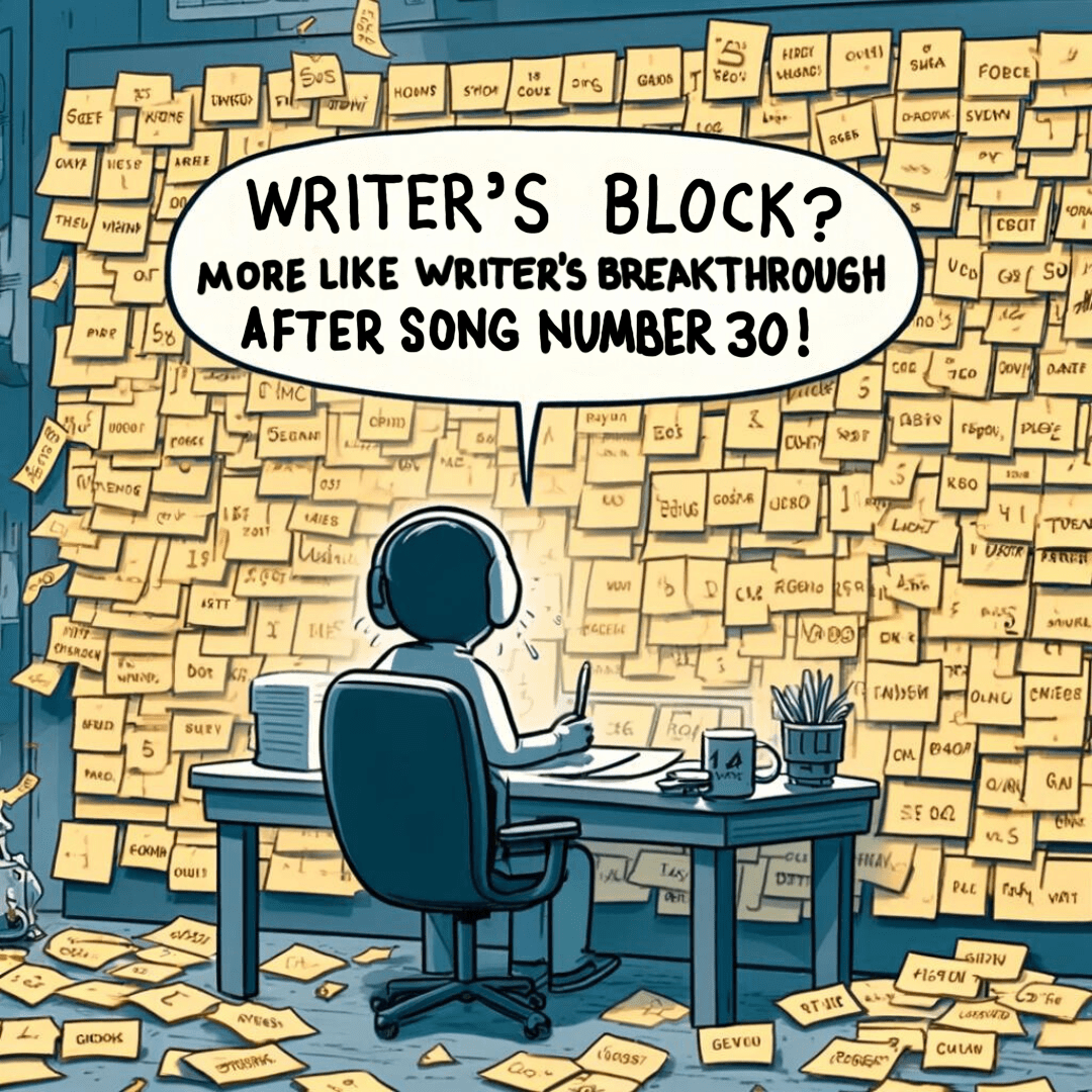 Writer’s block? More like writer’s breakthrough after song number 30