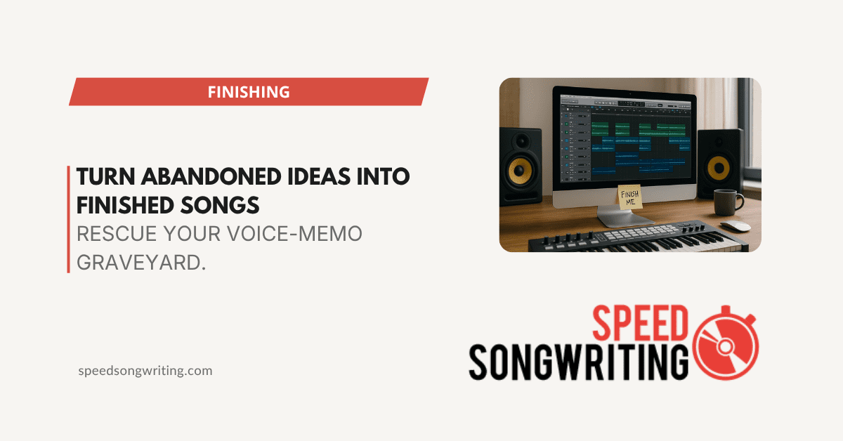 7 Ways to Turn Abandoned Song Ideas Into Finished Tracks