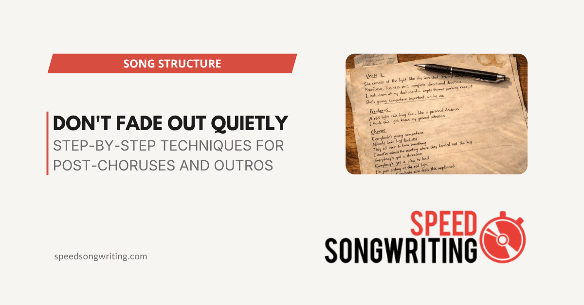 Designing Killer Post-Choruses and Outros That Stick in the Listener’s Head